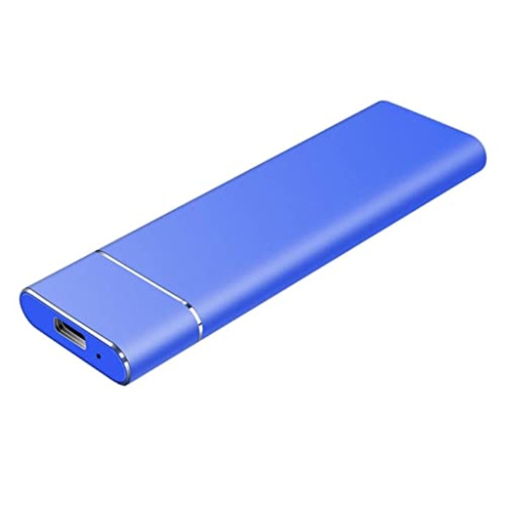 Външен SSD корпус, 2TB, USB3.1, син, широка съвместимост, компактен