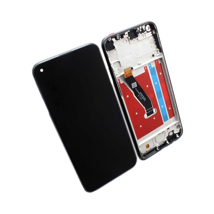 Дисплей, съвместим с Huawei Y7P 2020 ART-L28 с черна рамка
