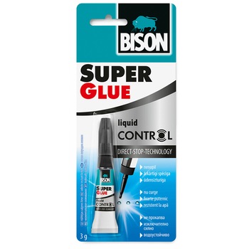 Adeziv Bison Super Glue Control, 3g Adeziv Bison Super Glue Control, 3g