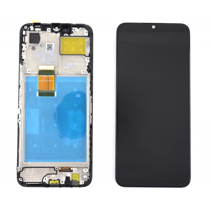 Дисплей, съвместим с Honor 70 Lite 5G с черна черна рамка