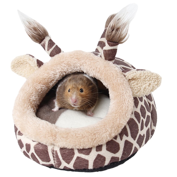 Culcus pentru animale mici, design cu spatiu ascuns, fund antiderapant, lavabil, multicolor