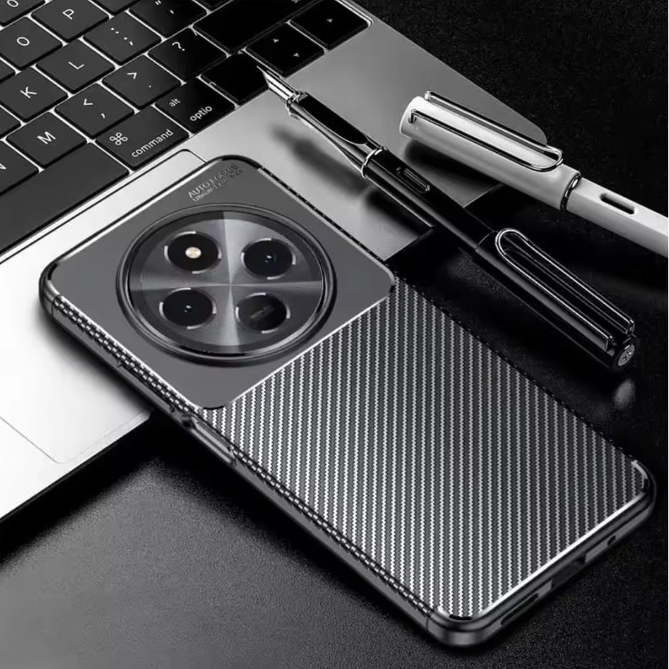 Husa Auto Focus Carbon ALC Mobile, Pentru Xiaomi Redmi 14C, - Negru
