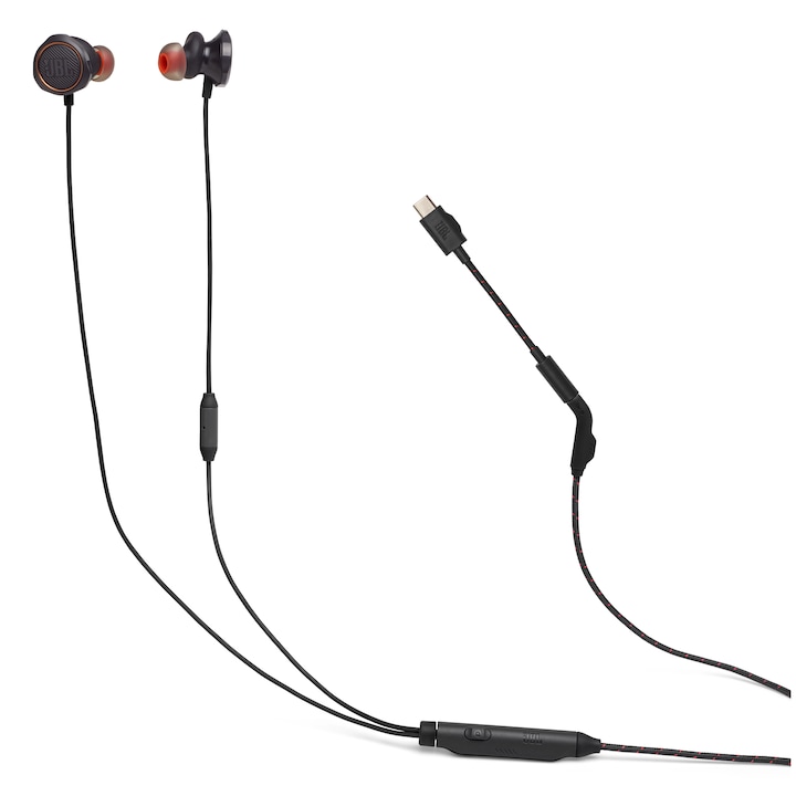 Casti gaming JBL Quantum 50C, USB-C, negru