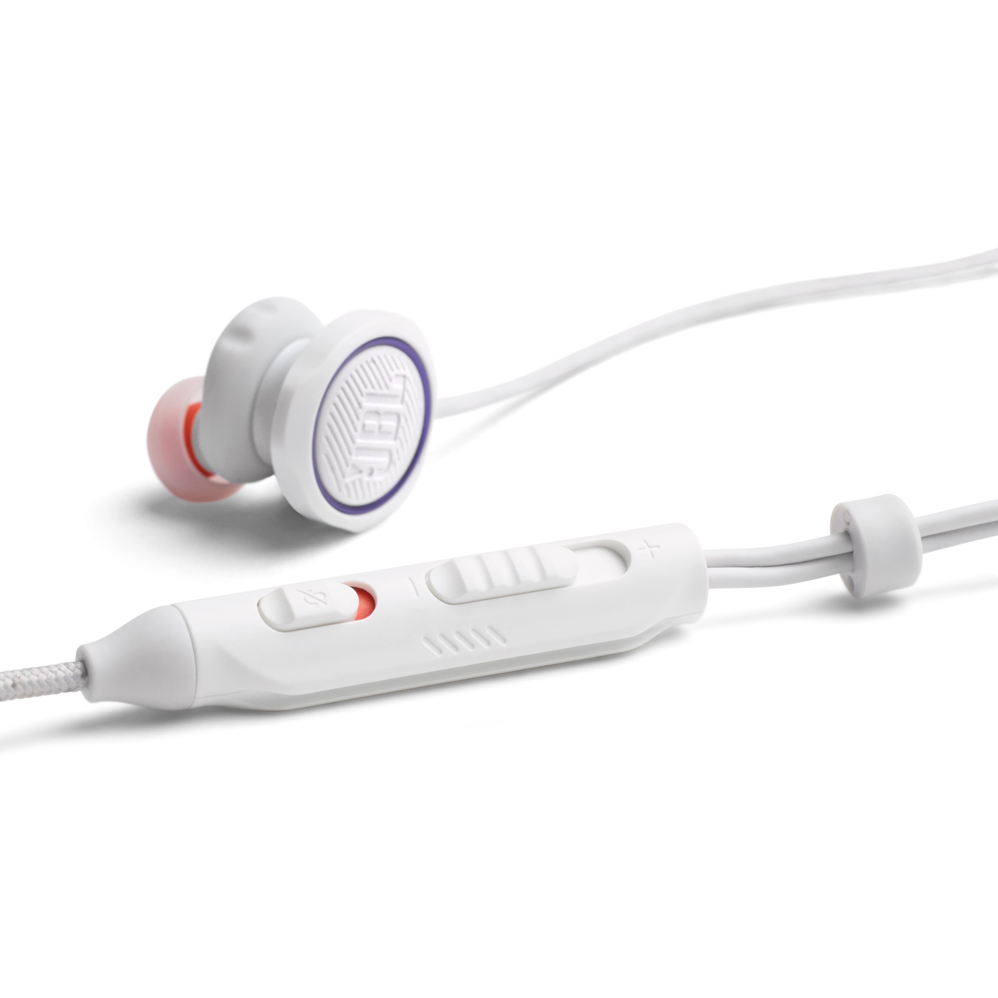 Casti gaming JBL Quantum 50C, USB-C, alb