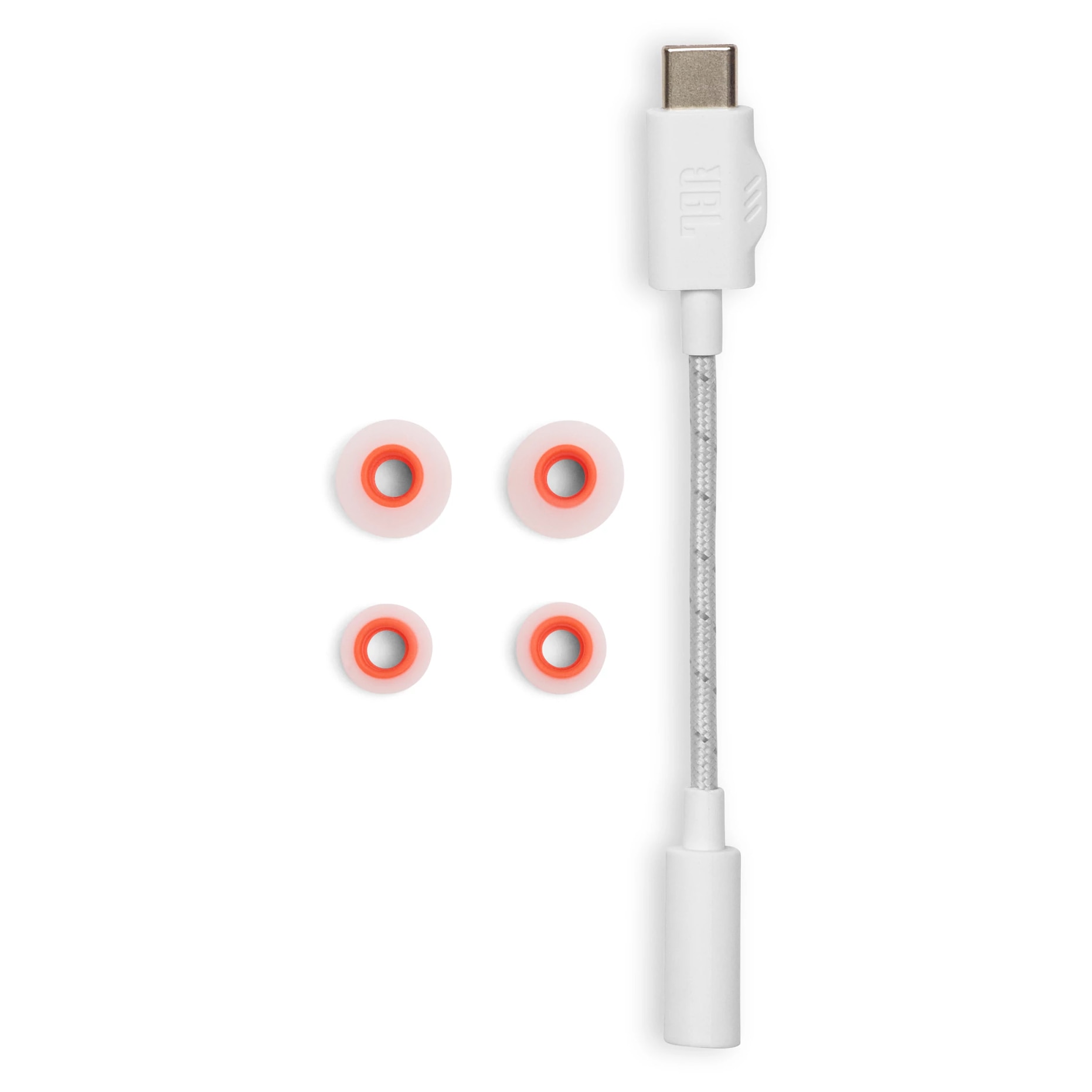 Casti gaming JBL Quantum 50C, USB-C, alb