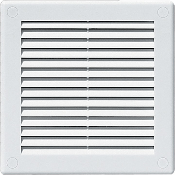 Grila aerisire simpla Karro TRU8, cu plasa, 25 x 25cm