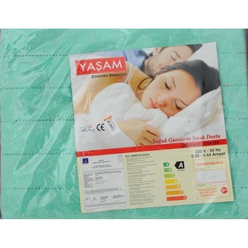 Saltea electrica YASAM™ , 120X160, 80 W, 2 trepte de temperatura, patura electrica, TURQUOISE Saltea electrica YASAM™ , 120X160, 80 W, 2 trepte de temperatura, patura electrica, TURQUOISE