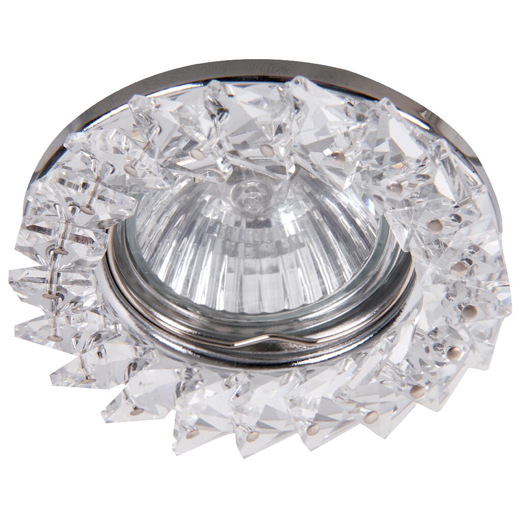 Spot fashion incastrabil Rabalux, GU5.3, 50W, 12V, Transparent/Crom