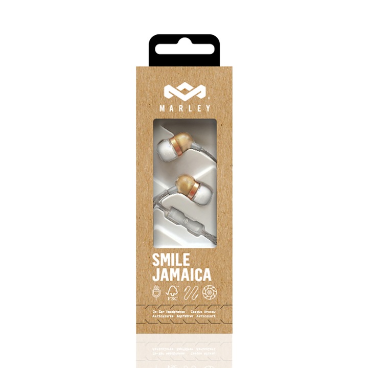 Слушалки in-ear House of Marley Smile Jamaica EM-JE041, Copper