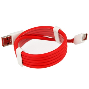 Cablu de date OnePlus USB Type-A ~ Type-C, 100 cm, Bulk - Red Cablu de date OnePlus USB Type-A ~ Type-C, 100 cm, Bulk - Red