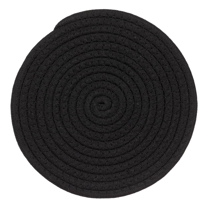Edénytartó Ø21cm, Fekete, Fonott