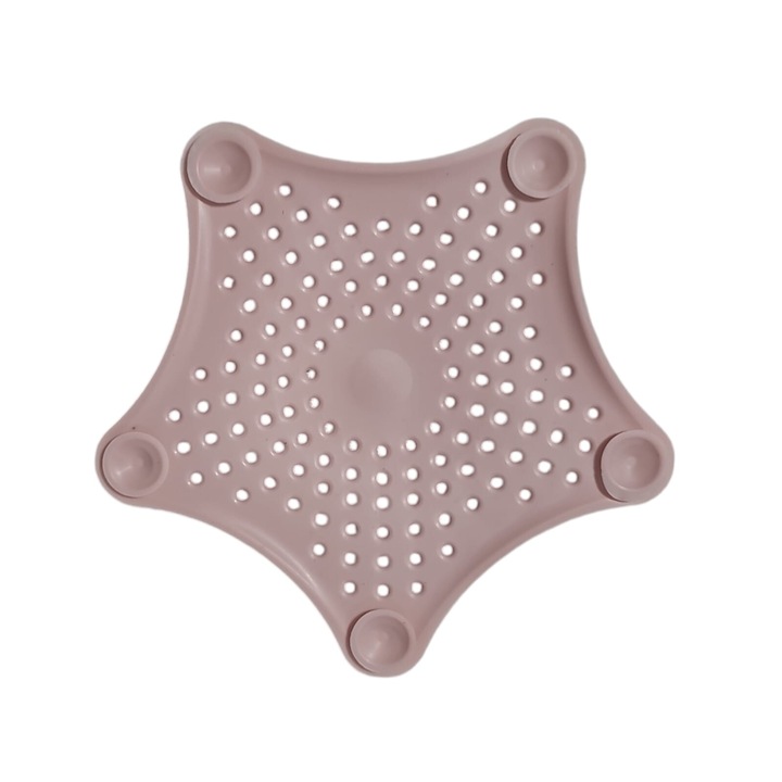 Sita din Silicon pentru Protectie Anti Infundare Scurgere Sifon Chiuveta, Cada, Pardoseala, Baie sau Bucatarie, Seluta ROZ