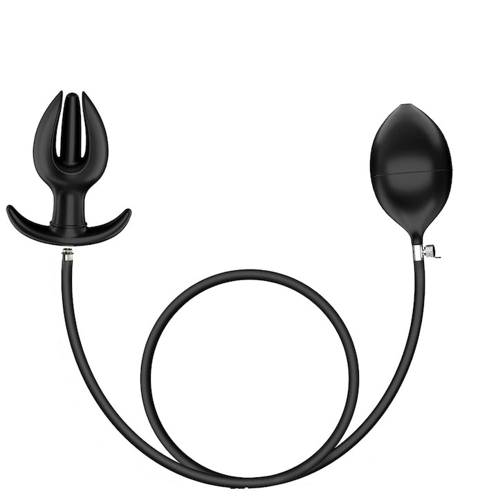 Anális játék, WELUOT, szilikon, 7,5x9,5cm, fekete