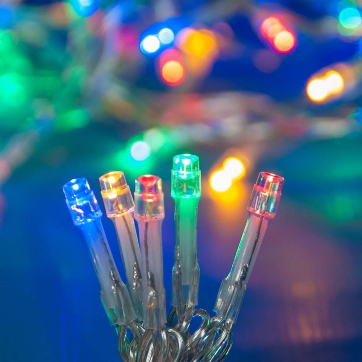 100 LED програмируема осветителна система 4,95 м на закрито и на открито - многоцветна