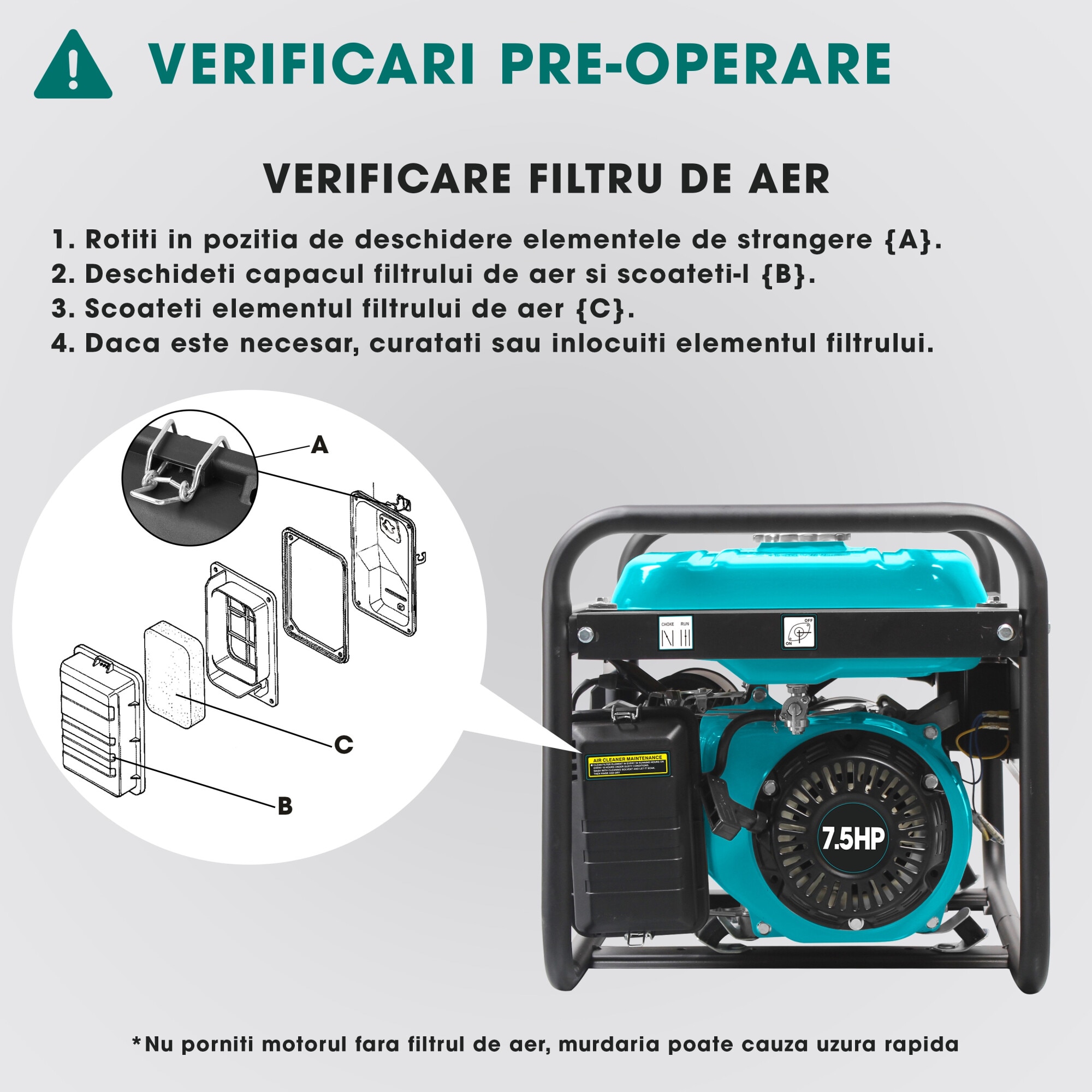 Generator curent electric profesional Herrgut pe benzina, GPL, gaz ...
