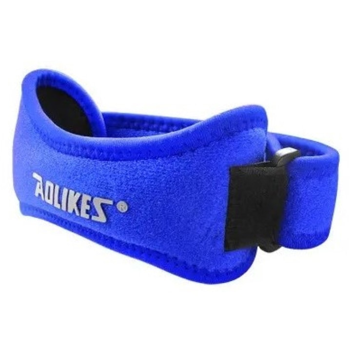 Orteza pentru genunchi, stabilizeaza rotula si sustine tendonul rotulian, din neopren AOLIKES Type A Blue