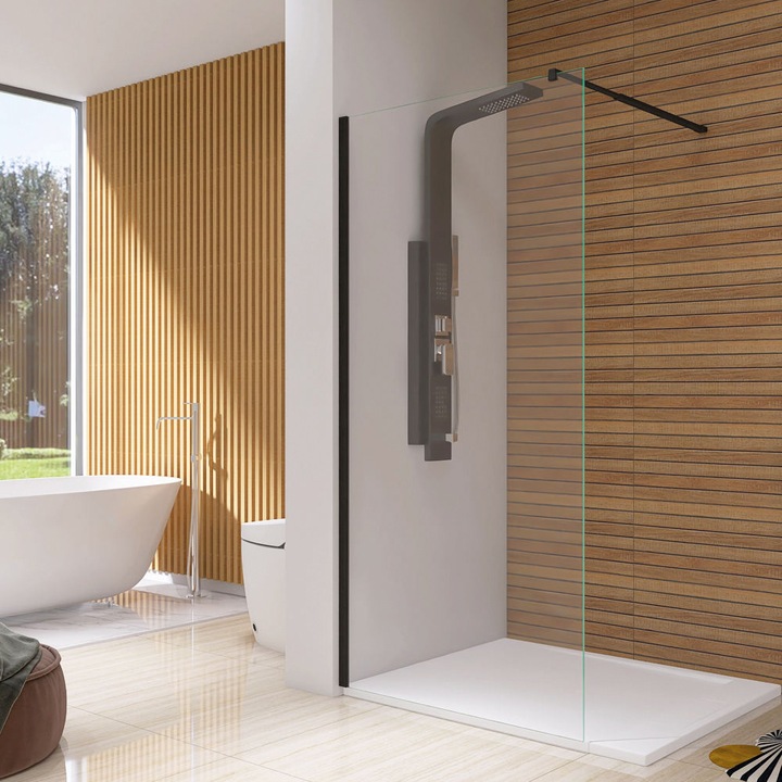 Cabina de dus Leziter 90x190 cm neagra