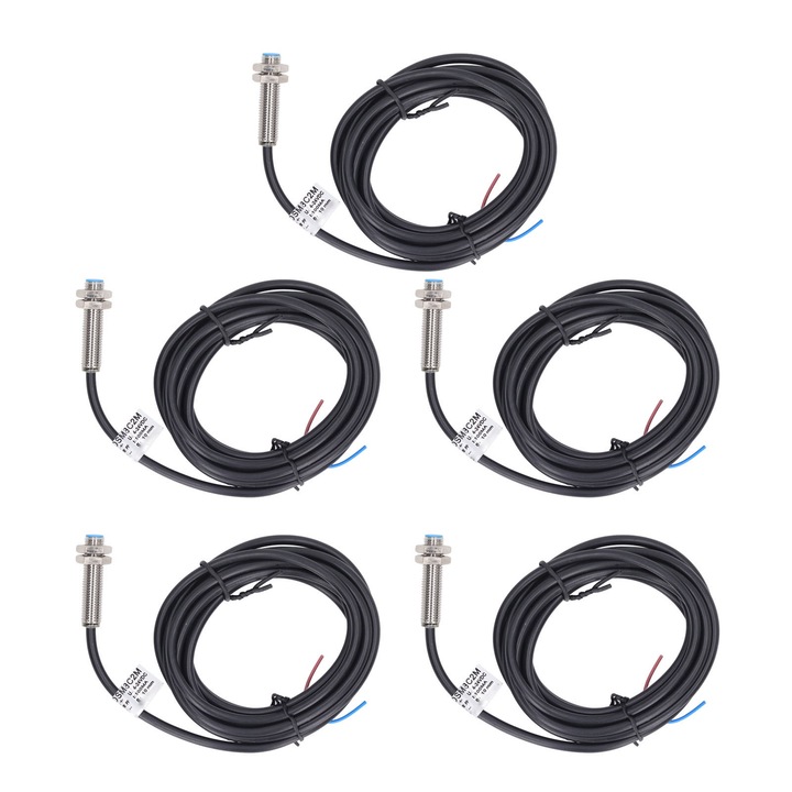 5 бр. сензор за близост 4-24 VDC NPN нормално отворен за откриване на разстояние