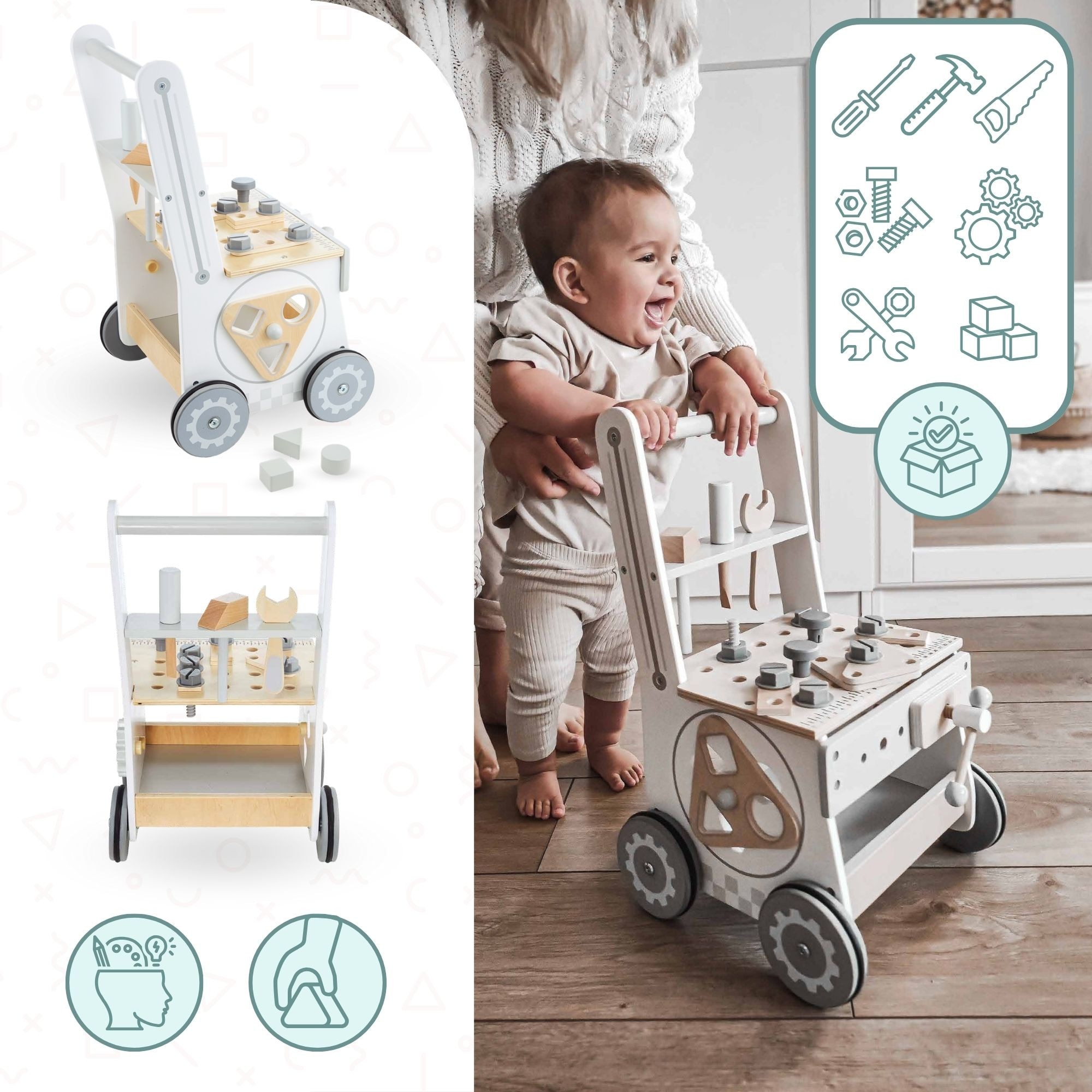 Antemergator Educational si Interactiv 3 in 1 Tools and Brains