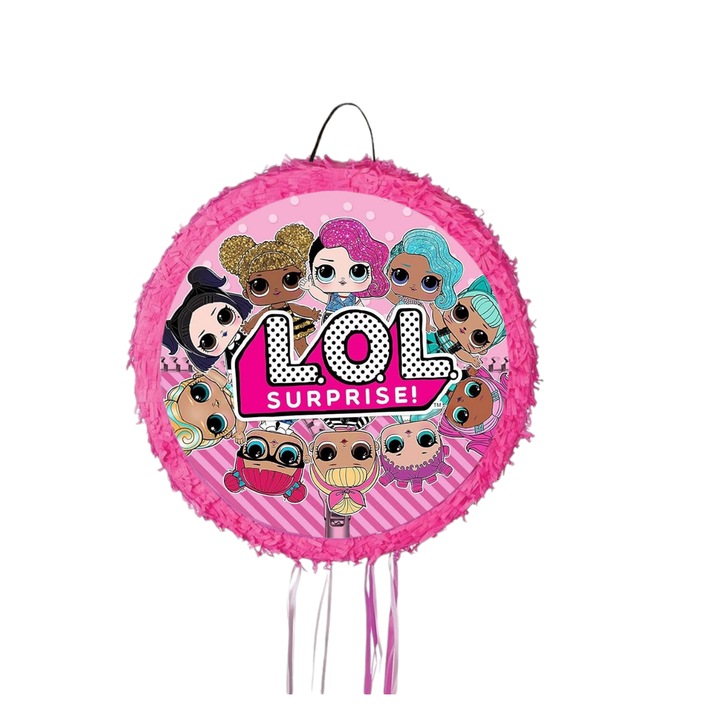 Pinata Aniversara LOL Surprise, Diametru 42 cm + Bat