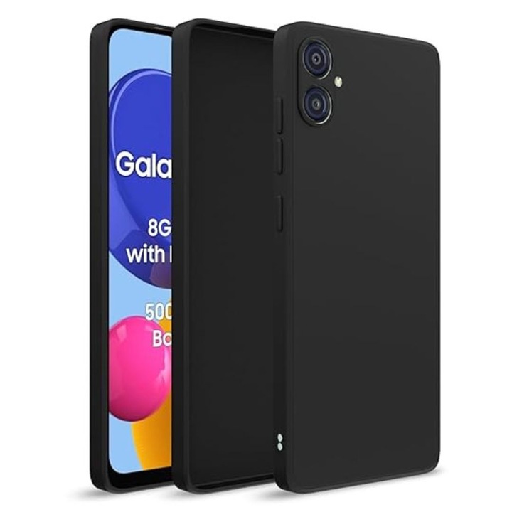 Husa Soft Silicone, G-Tech, Compatibil cu Samsung Galaxy A06 5G, flexibil, eleganta, Negru