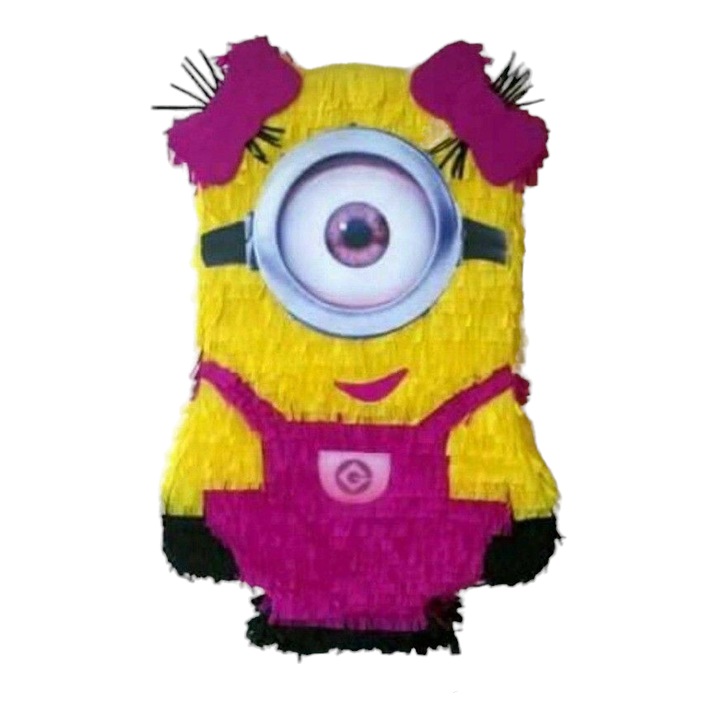 Pinata Minion fetita 45 cm + Bata