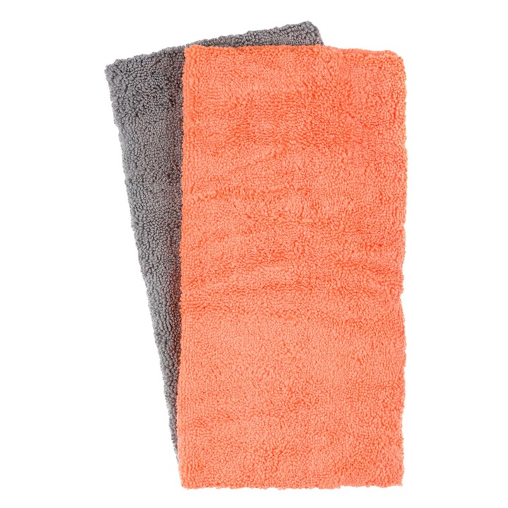 Mikroszálas törlőkendő szett, univerzális modell, narancssárga és szürke színű, 35x35cm méretű, 2 darab, MYONNA IT & E- COMMERCE ®