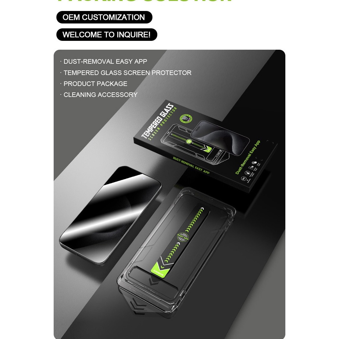 Set 2 Folii Protectie Ecran Din Sticla Securizata, Cu Dispozitiv De Aplicare Automata In 30 De Secunde Cu Easy App, Compatibil Cu Iphone 12 Pro Max