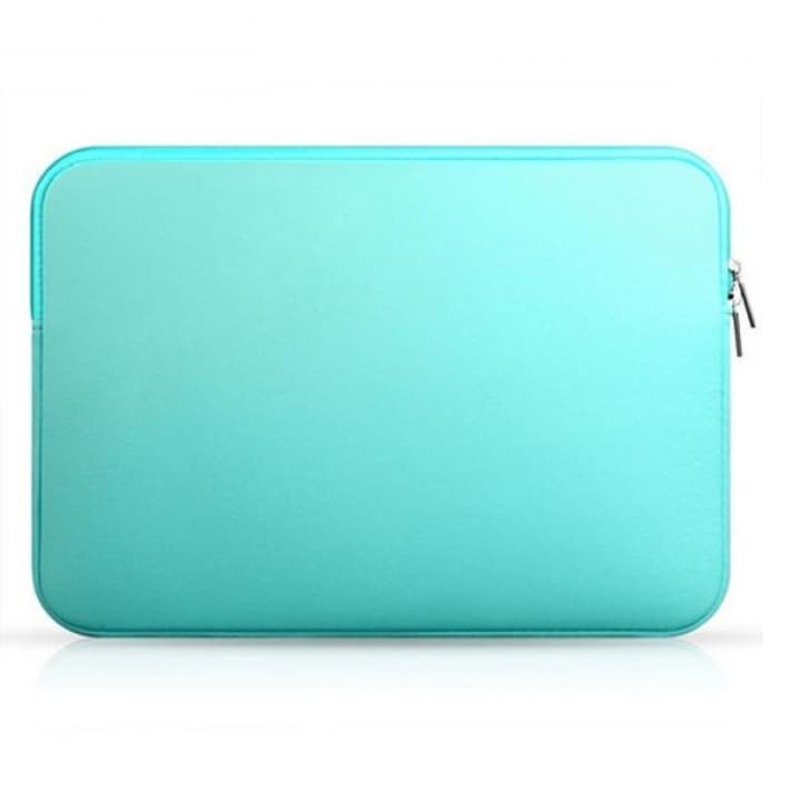 Husa laptop WELUOT, neopren, 15.6 inch, rezistenta la stropi, turcoaz