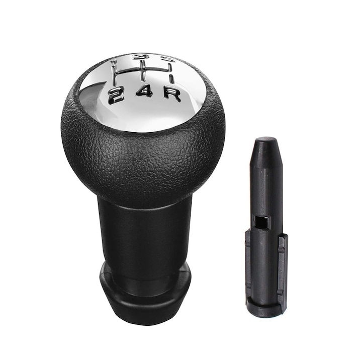 Nuca schimbator de viteze, WELUOT, 5 viteze, negru/crom, pentru Citroen C2/C3/C4