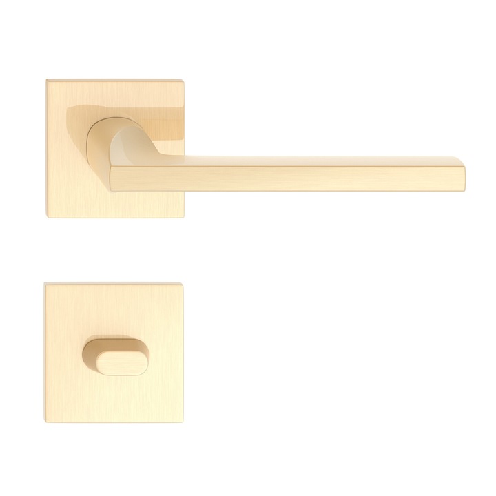 Maner usa model Elsa FIT auriu satin rozeta wc