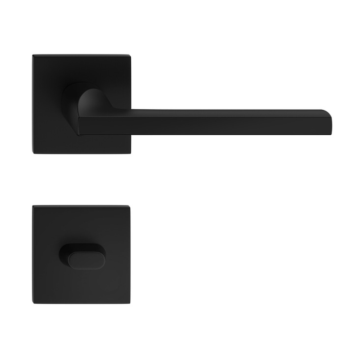 Maner usa model Elsa Fit rozeta wc negru mat