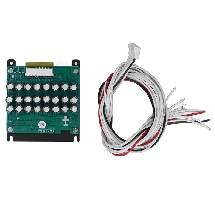 Placa de echilibrare a bateriei cu litiu Enforose, 8 siruri, 1,8V-4,5V, curent de echilibrare 0-5,5A, din PCB si aliaj de aluminiu