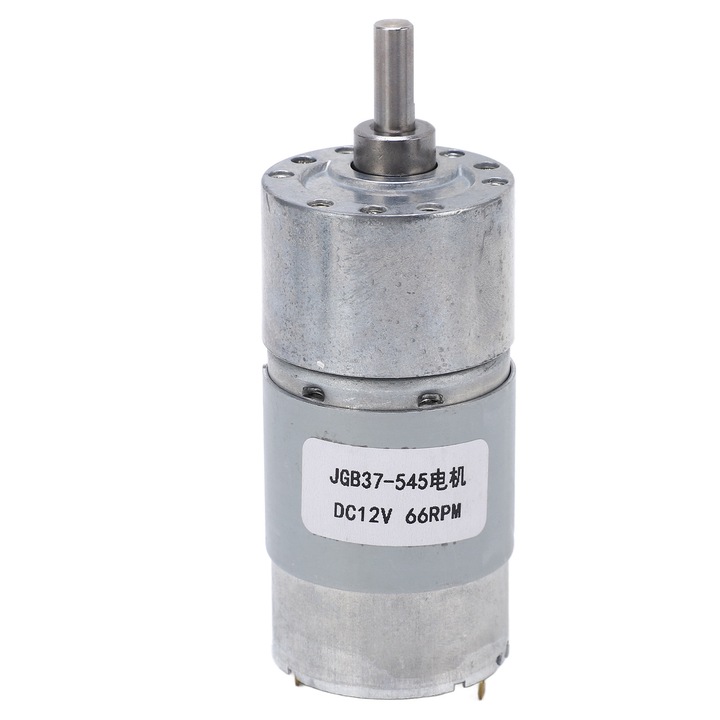 DC мотор-редуктор, антишок, устойчив на износване, корпус от легирана стомана, мотор-редуктор с редуктор на скоростта 66 об./мин за робот 12 V
