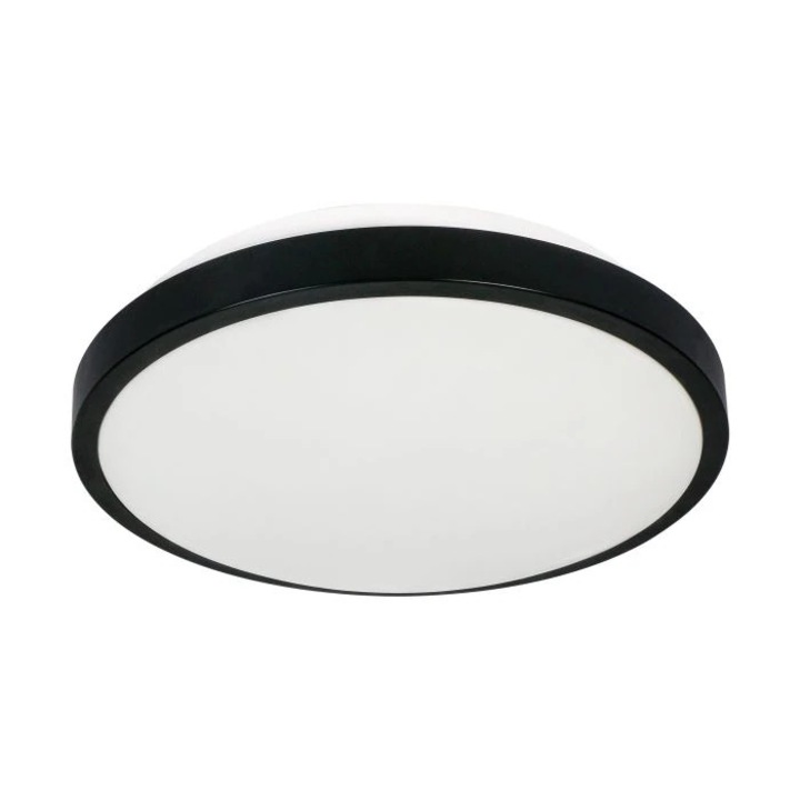 Плафон VIRONE SELENE CL/2XE27-10MV/B, 2xE27, макс. 2x60W, сензор за движение, IP54, IK07, метал/пластмаса, черен