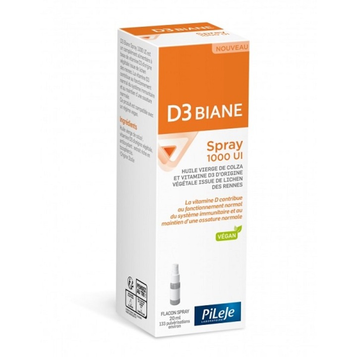 Pileje D3 Biane Spray 1000IU 20ml