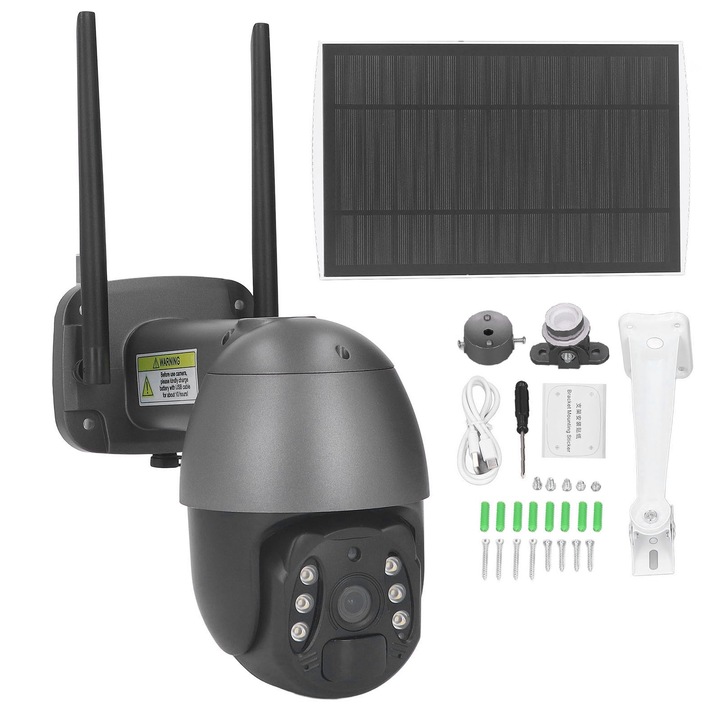 Cameră de supraveghere Jormftte 12MP, LED infraroșu 49 buc, rezistentă la apă, camuflaj, 392g