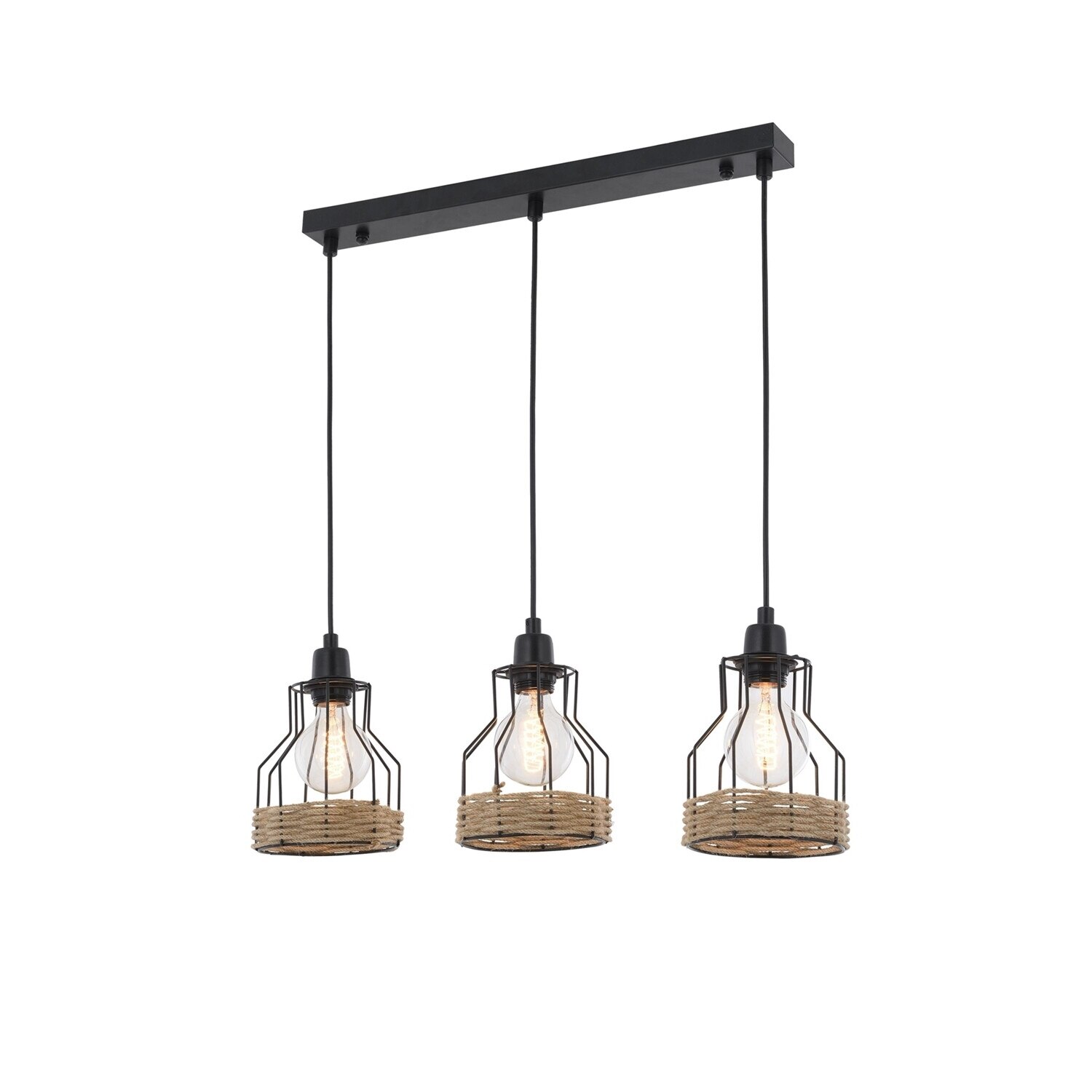 Lustra Avonni AV-1584-3Y-BSY, 3x 60 W ,E27, Negru