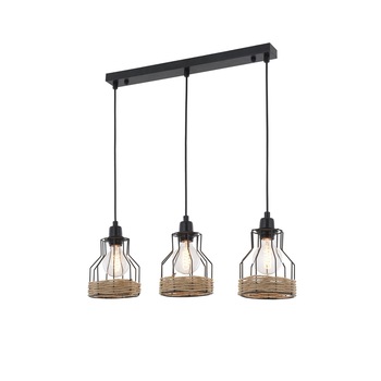 Lustra Avonni AV-1584-3Y-BSY, 3x 60 W ,E27, Negru Lustra Avonni AV-1584-3Y-BSY, 3x 60 W ,E27, Negru