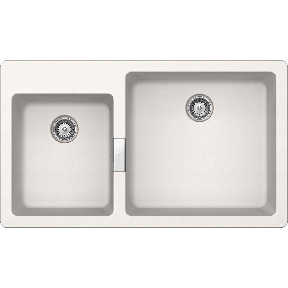 Chiuveta granit Schock Signus N-175 Polaris Cristadur 860 x 500 mm, adancime cuva 210 mm, montare pe blat