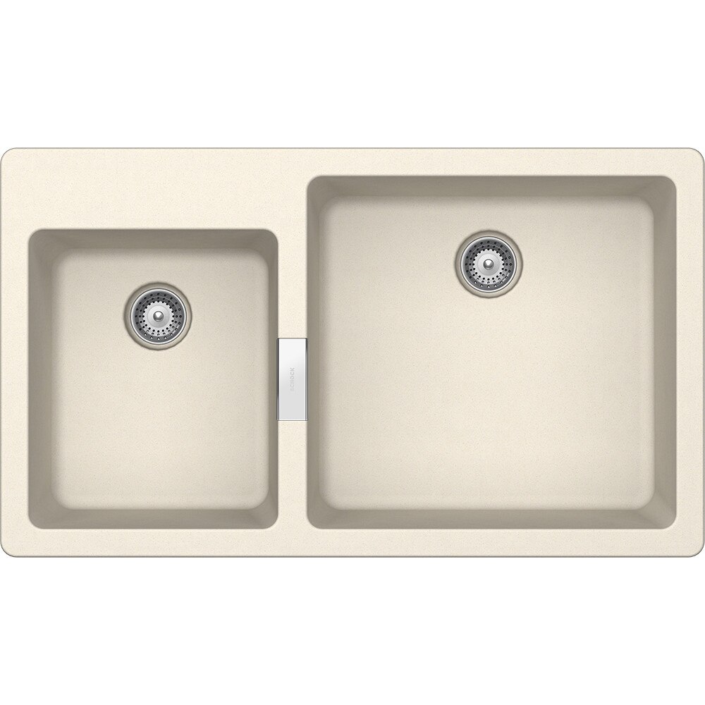 Chiuveta granit Schock Signus N-175 Magnolia Cristadur 860 x 500 mm, adancime cuva 210 mm, montare pe blat