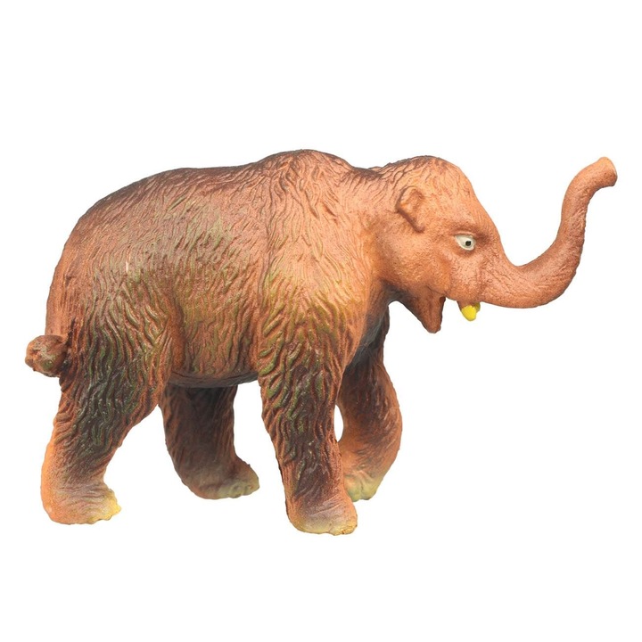 Фигури на диви животни, модел на слон и хипопотам, размер 8-9 см, пластмасов материал, 2 части, многоцветни