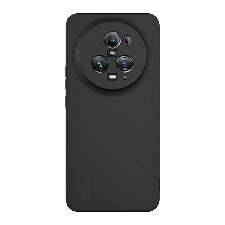 Капак, съвместим с Honor Magic 5 Pro, Sport Body Lanyard Case, Подвижен кабел, Регулируема дължина, 80 см, Противоплъзгащ силикон, Микрофибърна вътрешност, Черен