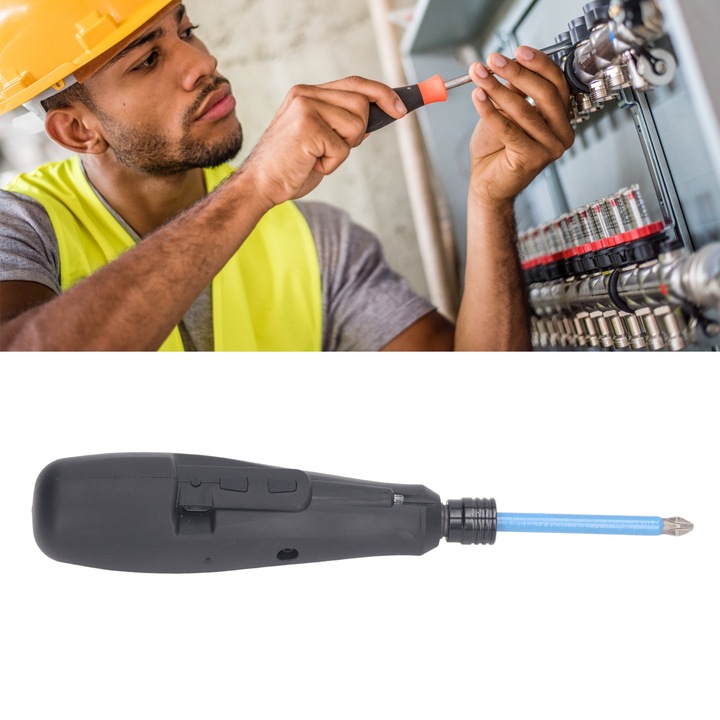 Elektromos csavarhúzó készlet Vezeték nélküli, USB-n keresztül tölthető elektromos csavarhúzó LED fénnyel