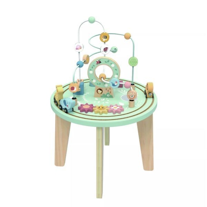 Masa de activitati din lemn, Montessori, jucarie educativa pentru copii, multicolor