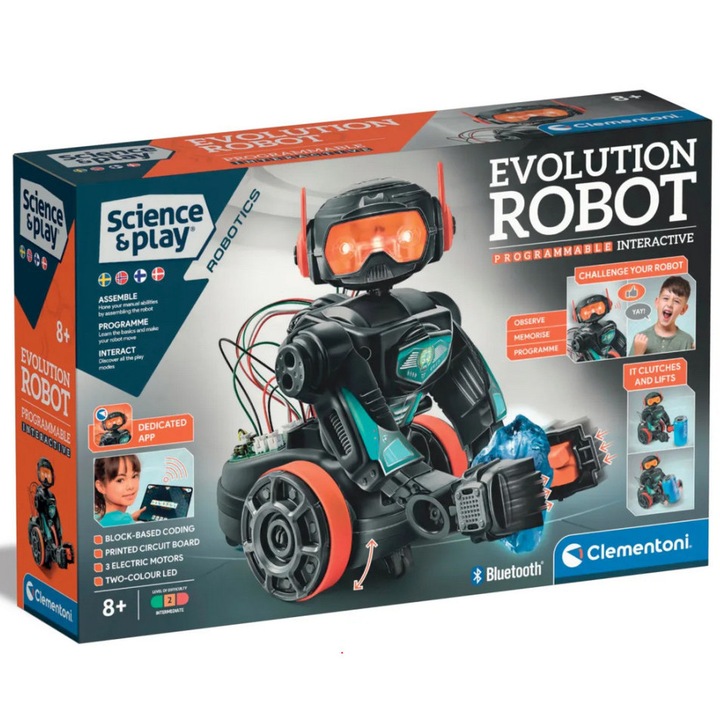 Robot de jucarie programabil Clementoni: Evolution Robot -