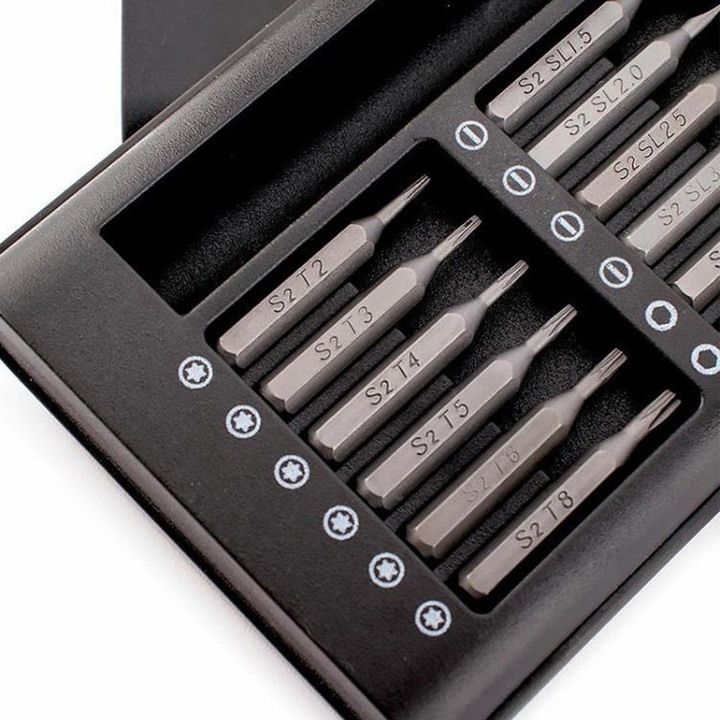 63 az 1-ben csavarhúzó készlet, Jormftte, króm-vanádium acél, mágneses tartóval, tárolódoboz