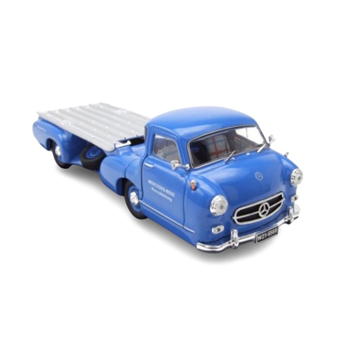 Модел Mercedes Rennwagen, 1955 г., син, IXO 1/43