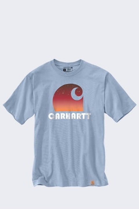 Carhartt Heavyweight férfi póló, C Graphic, kék, pamut, M INTL