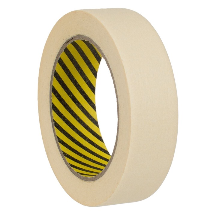 Banda Adeziva Mascare, Masking Tape, Ecru, Dimensiuni 35m x 2.9cm
